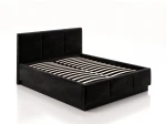 Pat tapițat levitant cu spațiu de depozitare 160x200 TOP line 8 Bluvel 19 Negru