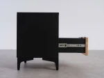 Noptieră 38x47 cm Nobio negru + stejar craft