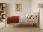 Pat din lemn 120x200 cu somieră Alion pin