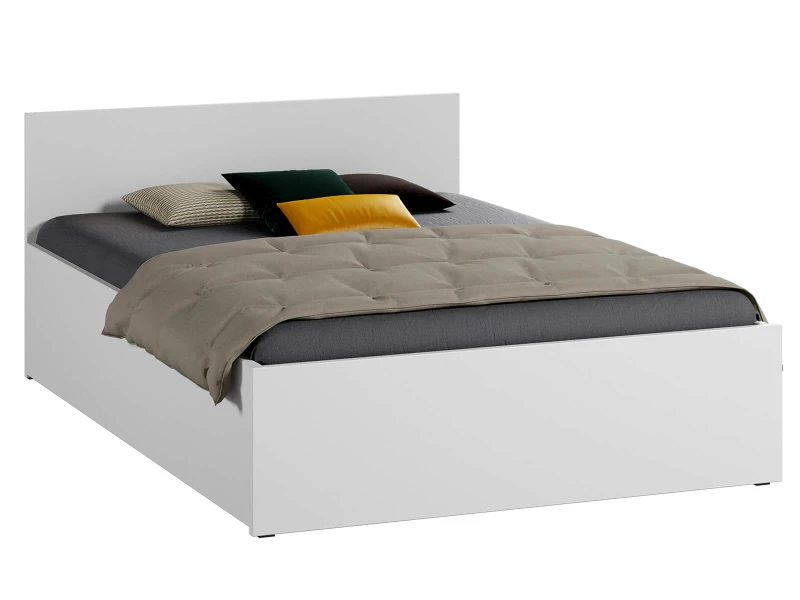 Pat 180x200 cu somieră DM1 alb
