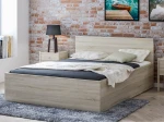 Pat 180x200 cu somieră DM1 stejar sonoma