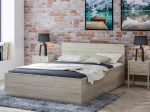 Pat 180x200 cu somieră DM1 stejar sonoma