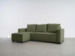 Canapea de colț pliabilă Nova Lino 77 Verde