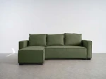 Canapea de colț pliabilă Nova Lino 77 Verde