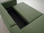 Canapea de colț pliabilă Nova Lino 77 Verde