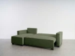 Canapea de colț pliabilă Nova Lino 77 Verde