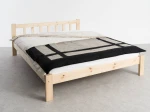 Pat din lemn 120x200 cu somieră Ofelia pin