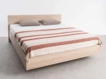 Pat de levitare cu spațiu de depozitare 180x200 din placa de mobilier DM2 stejar sonoma  