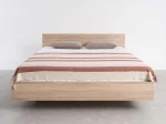 Pat de levitare cu spațiu de depozitare 180x200 din placa de mobilier DM2 stejar sonoma  