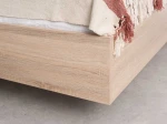 Pat de levitare cu spațiu de depozitare 180x200 din placa de mobilier DM2 stejar sonoma  