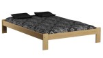 Pat din lemn 120x200 cu somieră Ada pin