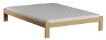 Pat din lemn 120x200 cu somieră Irys eco stejar