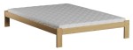 Pat din lemn 160x200 cu somieră Irys eco stejar