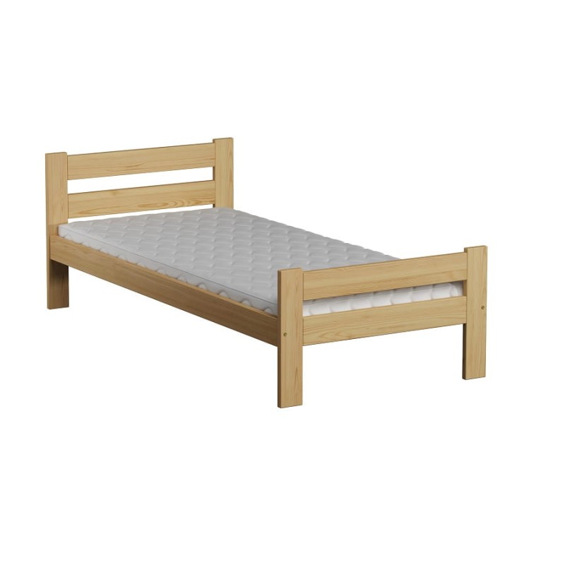 Pat din lemn 90x200 cu somieră Manta PIN