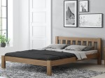 Pat din lemn 160x200 cu somieră Ofelia stejar
