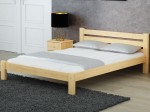 Pat din lemn 140x200 cu somieră Asia pin