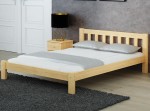 Pat din lemn 120x200 cu somieră Ofelia pin