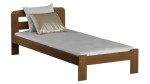 Pat din lemn 90x200 cu saltea din spumă cu somieră Sara