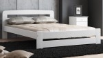 Pat din lemn 160x200 cu Saltea cu arcuri individuale cu somieră Lidia