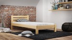 Pat din lemn 90x200 cu somieră Asia pin