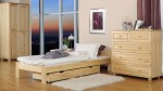 Pat din lemn 80x200 cu somieră Celinka