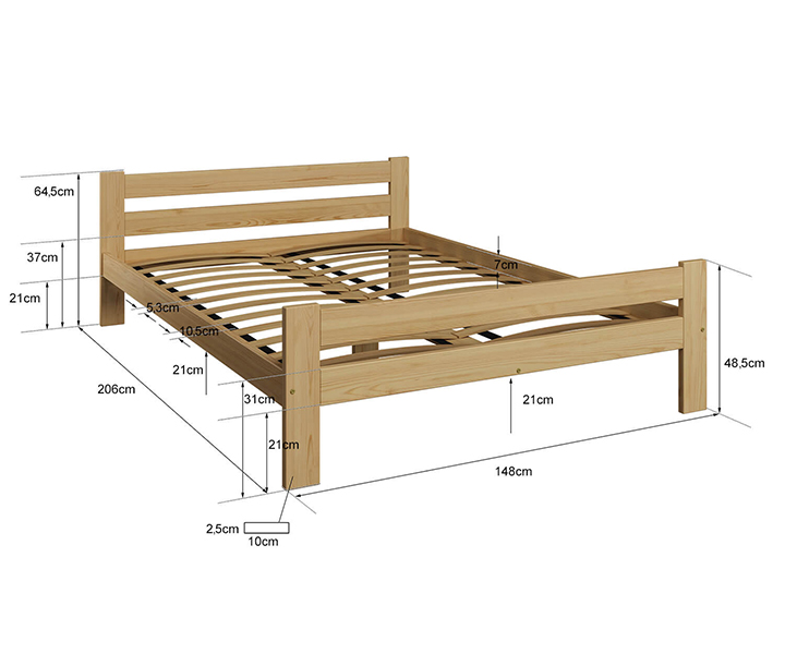 Łóżko Manta 140x200 Meble Magnat