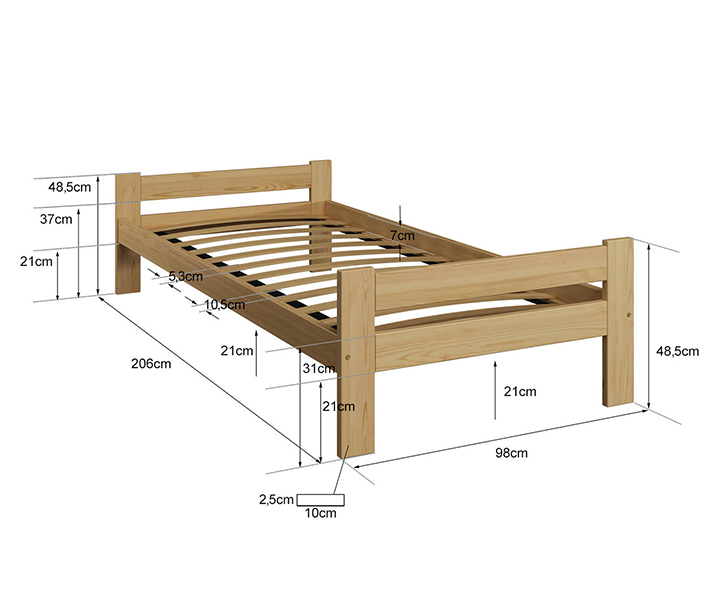 Łóżko Prima 90x200 Meble Magnat