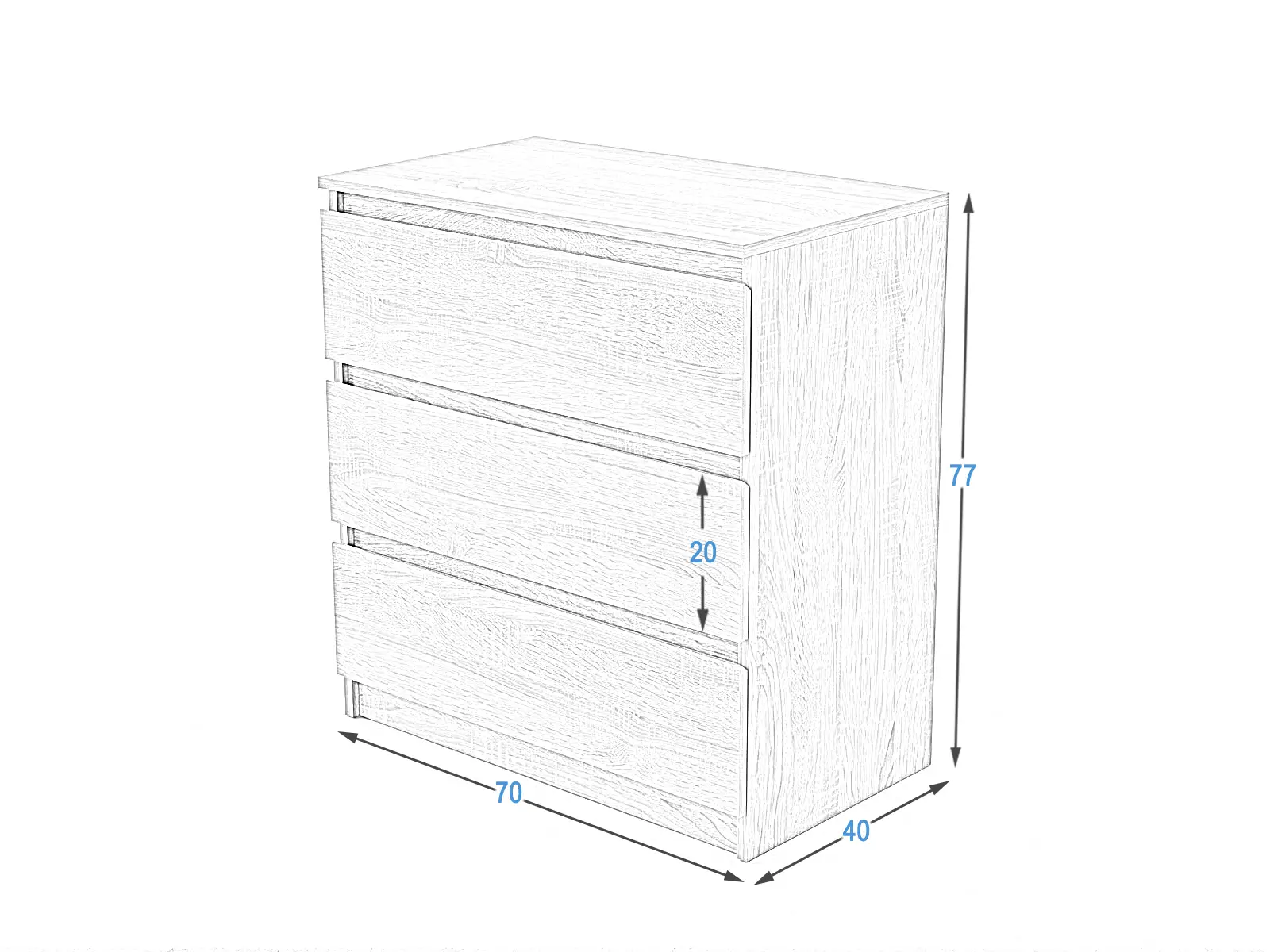 Comodă 3s Fabio