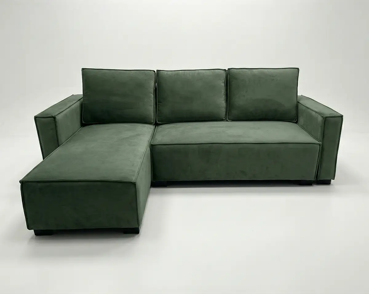Relaxare confortabilă pe colțarul Nova verde